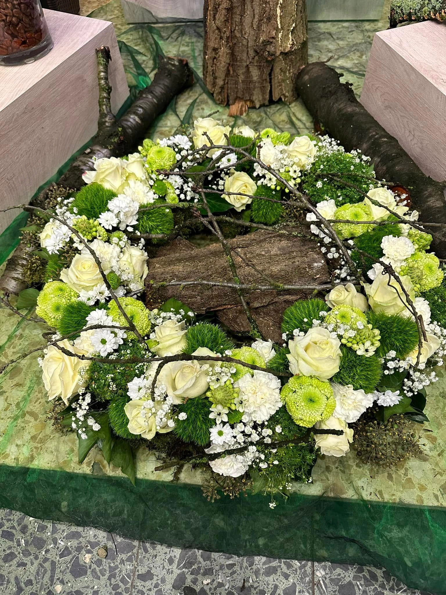 Trauerkranz aus dem Bereich Trauerfloristik